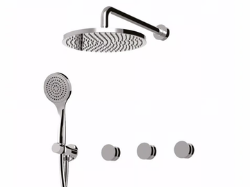 MYRING - FMR0115W2KB - Shower mixer with hand shower with overhead shower by Rubinetteria Giulini - view 2